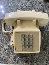 Vintage AT&T Western Electric Almond/Beige Push Button Telephone picture