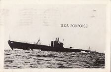 Postcard RPPC Ship USS Porpoise 1944 picture