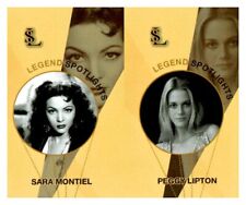 #UL2046 SARA MONTIEL, PEGGY LIPTON Rare Uncut Spotlight Card Strip picture