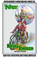 11x17 POSTER - 1928 Royal Enfield Motorcycles the Romance of the Road picture