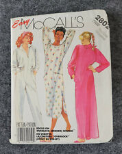 McCall's Pattern MISSES ROBE-NIGHTGOWN-JUMPSUIT #2802 Sizes: MEDIUM UNCUT   picture