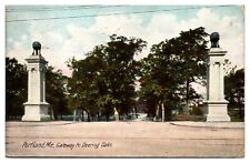 1910 Entrance to Deering Oaks, Portland, ME Postcard picture