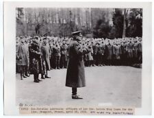 1918 1st Division General Pershing Speaking to Officers Chaumont France Photo picture