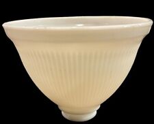 Vtg Stiffel Ribbed Milk Glass Lamp Shade Torchiere picture