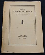 WWI Roster of Plymouth (12th) Division, Camp Devens, Mass. 1918 picture
