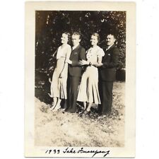 Vintage Photo Lake Quassapaug Girls & Boys Prom Date Middlebury CT Old Snapshot picture