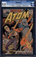 Showcase #35 (1961) CGC 5.5 -- O/w to white pgs; 2nd SA Atom; Last 10-cent issue picture