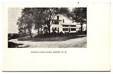1909 Grand View Farm, Derry, NH Postcard picture