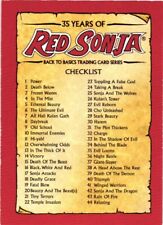 2009 Dynamic Forces Red Sonja Checklist Card 35 Years of Red Sonja picture