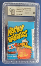 1975 WACKY PACKAGES 15TH SERIES UNOPENED PACK GRADED GAI  8  NM-MT picture