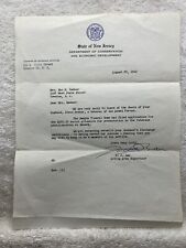 1962 NJ Vintage Department of Conservation Economic Development Letter Veteran picture
