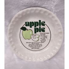 Apple Pie Plate Baking Dish Apple Pie Recipe vintage  Retro picture