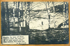 Latvia 1910 Greetings Postcard w/Modohn & Riga Machine Cancels picture