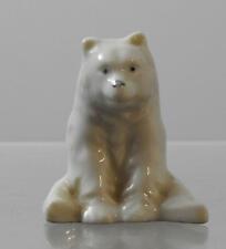 Vintage White Bear Figurine Porcelain Shelf Decor About 2
