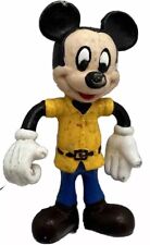 Mickey Mouse Vintage Walt Disney Company Rubber Bendable 5in Figure picture