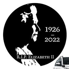 Queen Memorial Stickers British Queen Car Sticker Mourning The Queen Elizabeth  picture