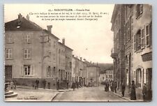 c1914 France Badonviller Streets Occupied By Bavarian Troops ANTIQUE Postcard picture