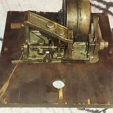 ANTIQUE PHONOGRAPH MOTOR ASSEMBLY WITH TOP DECK & CONTROLS BRAND UNKNOWN picture