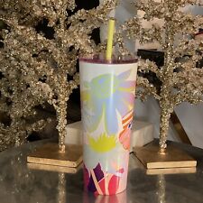 NWT Starbucks Summer 2024 White Floral SS Venti Tumbler picture