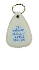  Robinson  Illinois Vintage C and J Marathon Advertising Keychain picture