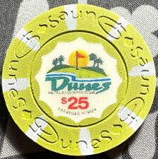 (1) Dunes Casino Chip - $25. Chip - Las Vegas, Nevada - 1989 💥💥💥💥💥💥💥💥💥 picture