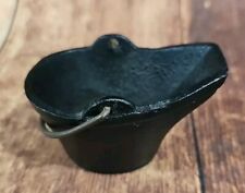 Vintage Salesman Sample Miniature Cast Iron Ash Bucket 2