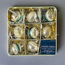 Thomas O'Brien Holiday Collection SET OF 8 Vintage Modern Ornament Set -  READ picture