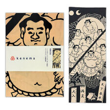 Japanese Cotton Tenugui Tapestry Hand Towel Bento Cloth Sumo Moves 35