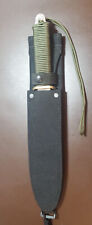 Vintage Ek Commemerative Bowie Knife with Paracord Grip and Gerber Sheath. picture