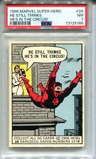 1966 Donruss Marvel Super Hero #28 Daredevil PSA 7 NMT He Still Thinks He's In picture