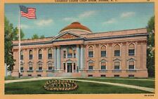 Postcard NY Hudson Columbia County Court House 1938 Linen Vintage PC G1470 picture