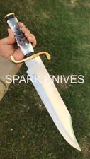20'' Massive Big Spark custom Old West Bowie Hunting Knife - Quality w/Sheath  picture