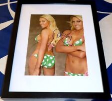 Natalie Gulbis autographed signed auto SI Swimsuit body paint 8x10 photo FRAMED picture
