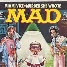 Mad Magazine March 1986 #261 Indiana Jones, Miami Vice, Murder She Wrote picture