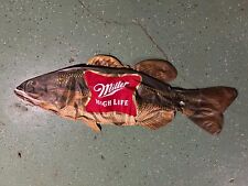 Vintage Miller High Life Beer Inflatable Fish Walleye 2000 MINT picture
