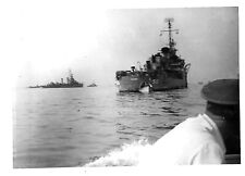 1940s Uss Terry DD-513 WWII Battleship Amateur Photo Snapshot Vtg Picture B & W  picture