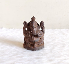 Antique Handmade Lord Ganesha Ganesh Figure Statue Wooden Old Collectible WD570 picture