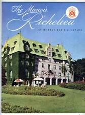 The Manoir Richelieu Booklet Murray Bay Pointe Au Pic Charlevoix Quebec  1940's picture