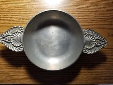 Antique Early French Louis XV Period Pewter Ecuelle Porringer 18th century picture