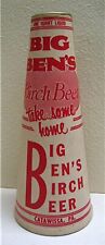 Big Ben Birch Beer Qt Waxed Soda Take Home Cone Catawissa Pa Old Store Stock picture