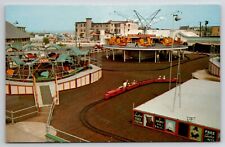 Paragon Park Nantasket Beach Hull MA Massachusetts Amusement Rides Postcard I25 picture