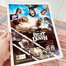 2005 Beat Down Fists of Vengance Video Game - Original Vtg PRINT AD Mini-Poster picture