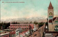 EARLY 1900'S. STREET VIEW. E STREET.. SAN BERNARDINO, CA. POSTCARD u15 picture