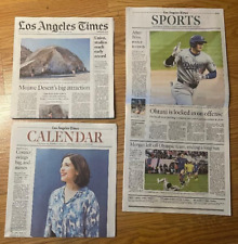 LOS ANGELES TIMES JUNE 27 2024 SHOHEI OOHTANI RECORD 9 STRAIGHT GAMES W/ A RBI picture