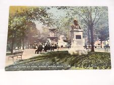 Vintage Postcard Fulton St Park Grand Rapids MI Michigan Posted 1912 picture