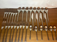 Set of 35 Vintage Abert Inox Mid Century Flatware Set Stainless/Made In Italy picture