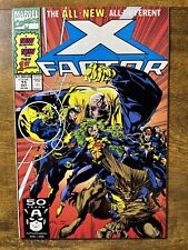 X-FACTOR 71 SIGNED COVER BY LARRY STROMAN WITH COA #D LMT 10,000 MARVEL 1991 picture