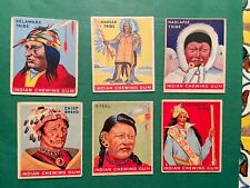 1947,  Goudey Indian  Gum ,  Lot Of  6, Cards,  Good ? picture