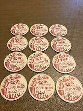 Lot of 12 Maplewood Dairy Norwich,Conn.Milk Caps picture
