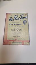 1950s Blue Room entertainment menu, The Roosevelt Hotel, New Orleans picture